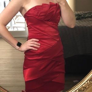 Lipstick Red Jessica McClintock Dress